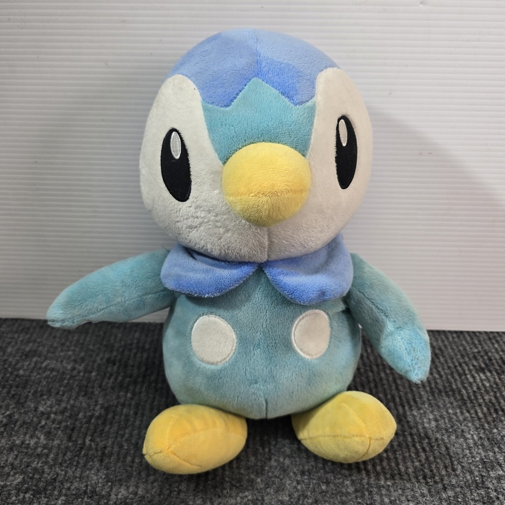 Piplup Build A Bear 2018 Pokemon Blue Penguin 15" Stuffed Plush With Sound Cute